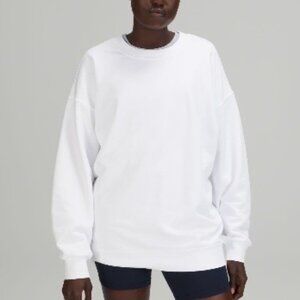 Lululemon Perfectly Oversized Crew Women Size 6 White